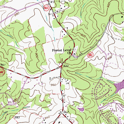Topographic Map of Hutter School (historical), VA