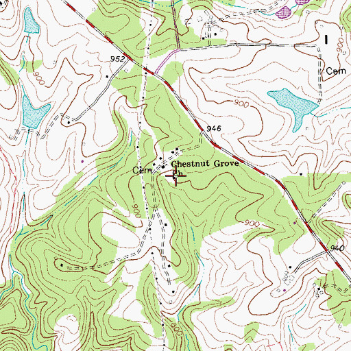 Topographic Map of Moseley School (historical), VA