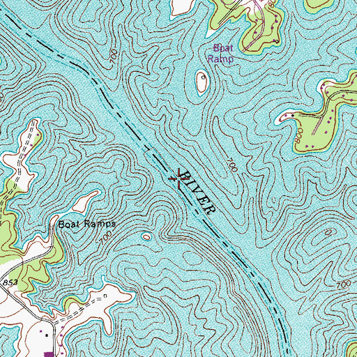 Topographic Map of Shallow Ford, VA