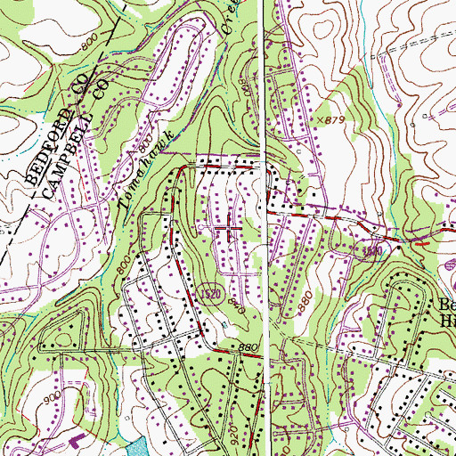 Topographic Map of Westward Park, VA
