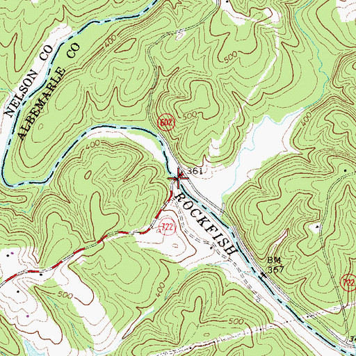 Topographic Map of Curds Ford, VA