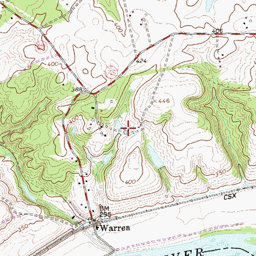 Topographic Map of Donegal, VA