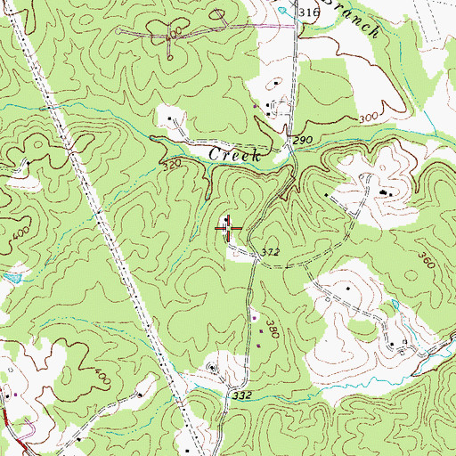 Topographic Map of Ashmere, VA