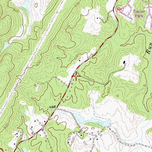 Topographic Map of Forest Lodge Church (historical), VA