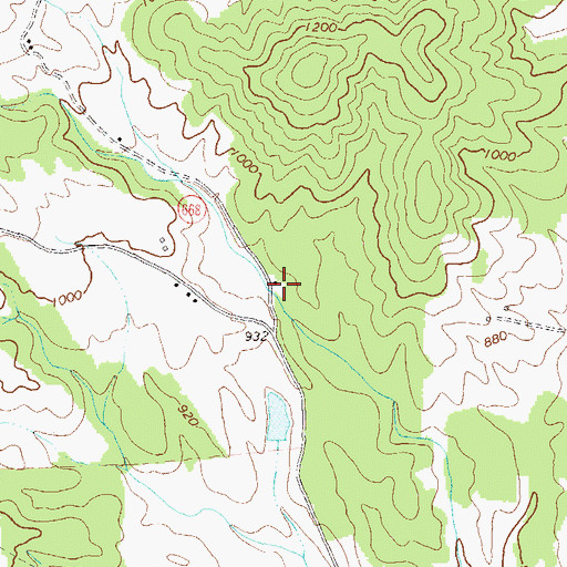 Topographic Map of Innisfree, VA