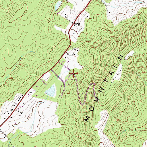 Topographic Map of Marshall Manor, VA