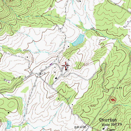 Topographic Map of Morven, VA