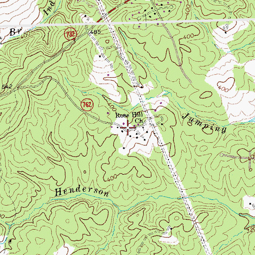 Topographic Map of Rose Hill, VA
