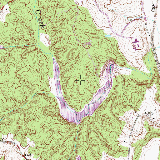 Topographic Map of Totier Creek Reservoir Park, VA
