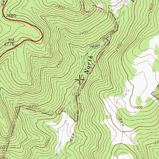 Topographic Map of Via School (historical), VA