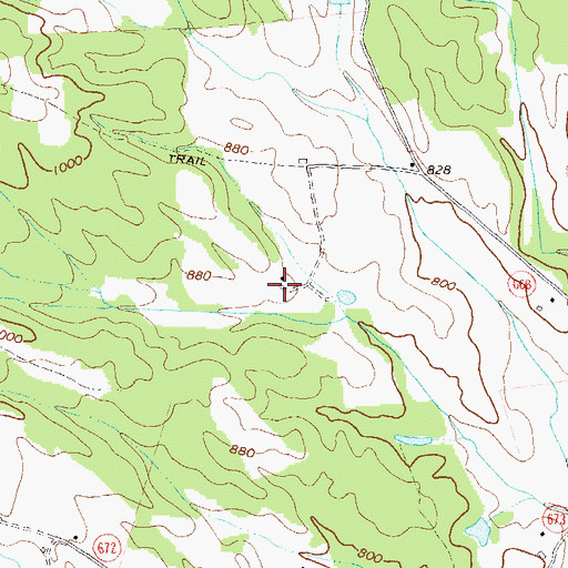 Topographic Map of Walnut Level, VA
