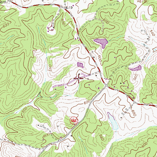 Topographic Map of Windrift, VA
