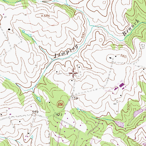 Topographic Map of Barrackside, VA