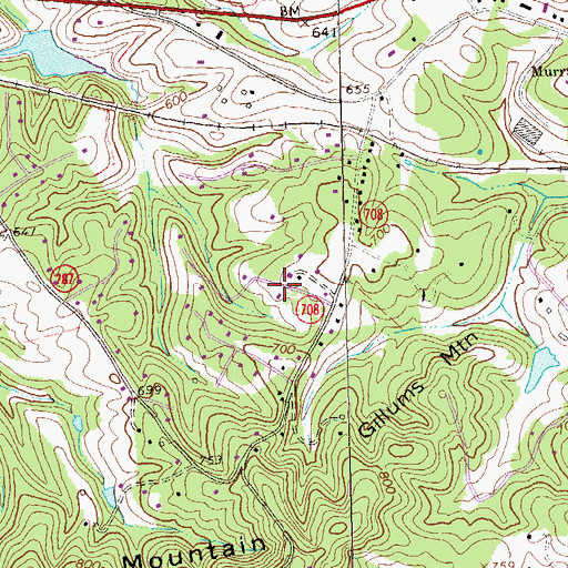 Topographic Map of Country View, VA