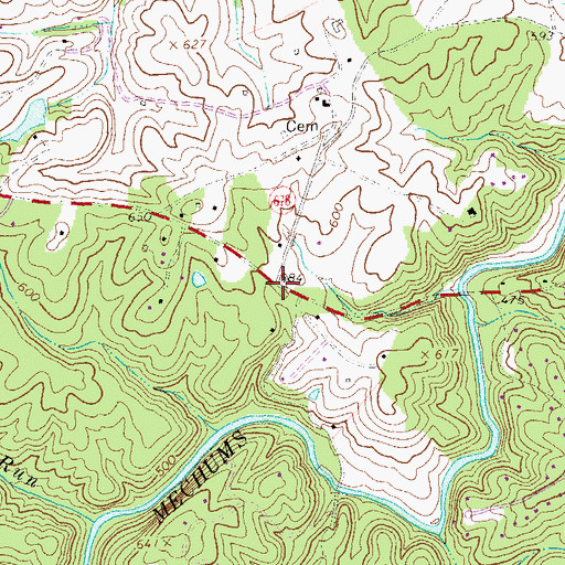Topographic Map of Decca (historical), VA