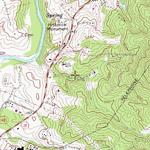 Topographic Map of Franklin, VA