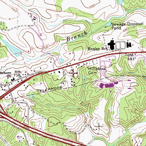 Topographic Map of Freetown, VA