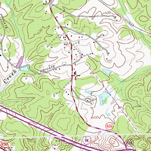 Topographic Map of Keswick School (historical), VA