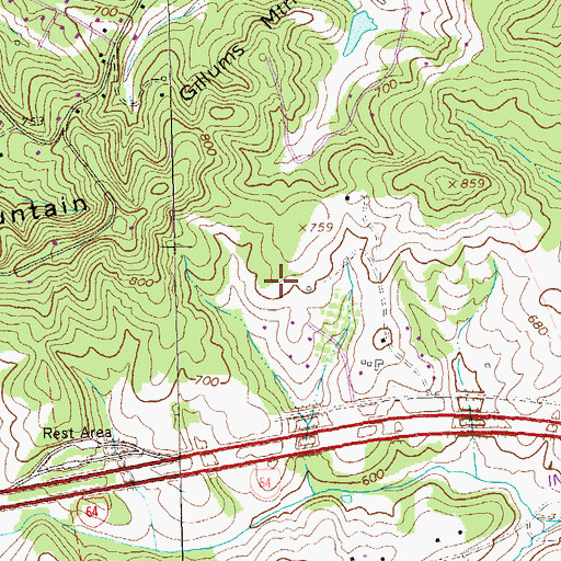 Topographic Map of Langford, VA