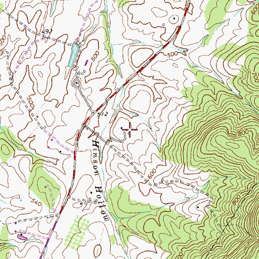 Topographic Map of Piedmont Manor, VA