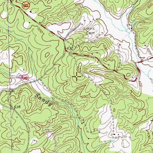 Topographic Map of Solaris, VA