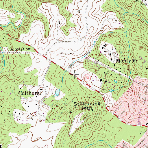 Topographic Map of Stillfield, VA