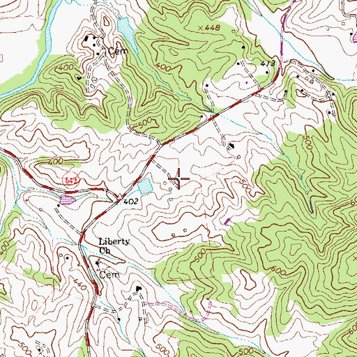 Topographic Map of The Riggory, VA