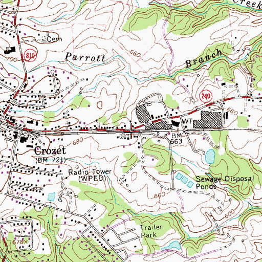 Topographic Map of Union Baptist Church, VA