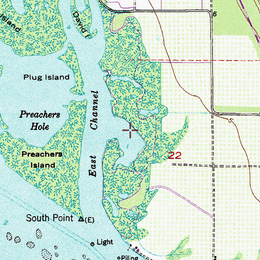Topographic Map of Orchid, FL