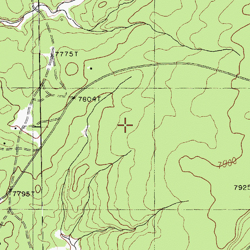Topographic Map of Defiance Plateau, AZ