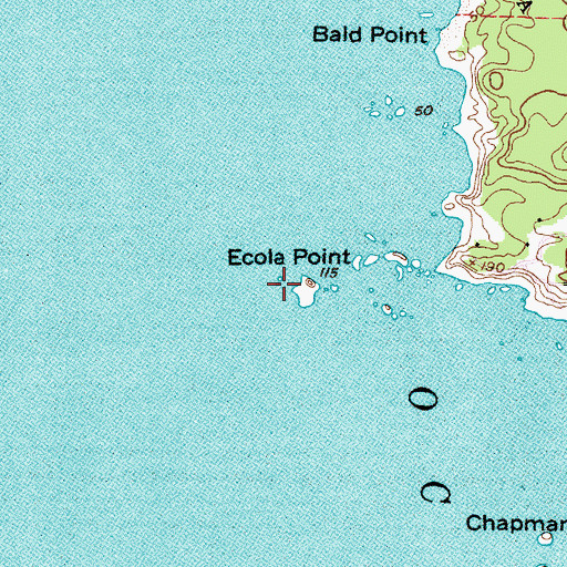 Topographic Map of Sea Lion Rock Arch, OR