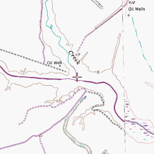 Topographic Map of East Coloma Creek, TX