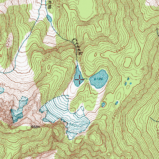 Topographic Map of Wilcox Lakes, WA