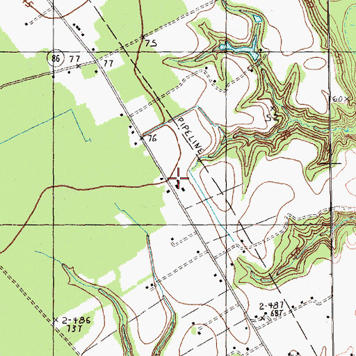Topographic Map of Flemingtown, SC