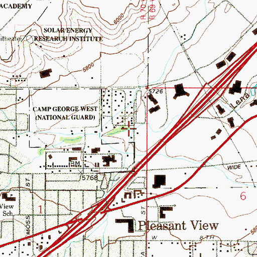 Topographic Map of Fairgrounds Gulch, CO