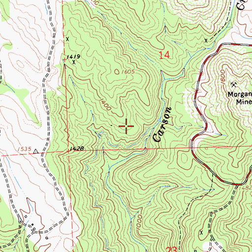 Topographic Map of Imperial Mine, CA
