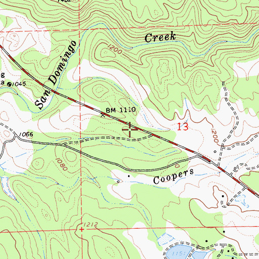 Topographic Map of Maloney Prospect, CA