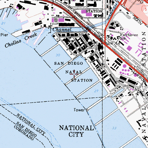 Topographic Map of Pier 3, CA