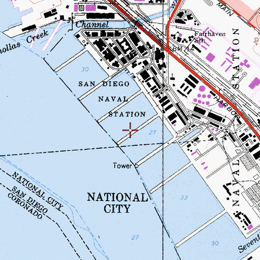 Topographic Map of Pier 4, CA