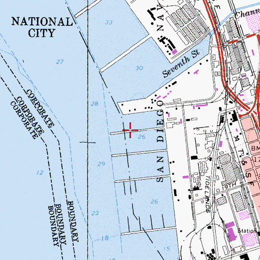 Topographic Map of Pier 10, CA