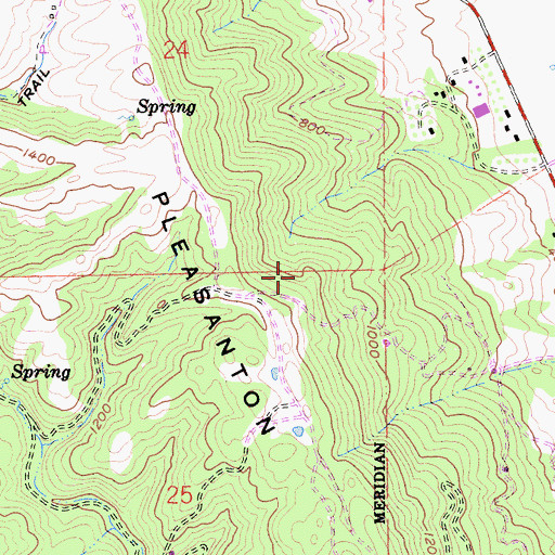 Topographic Map of Alameda County, CA