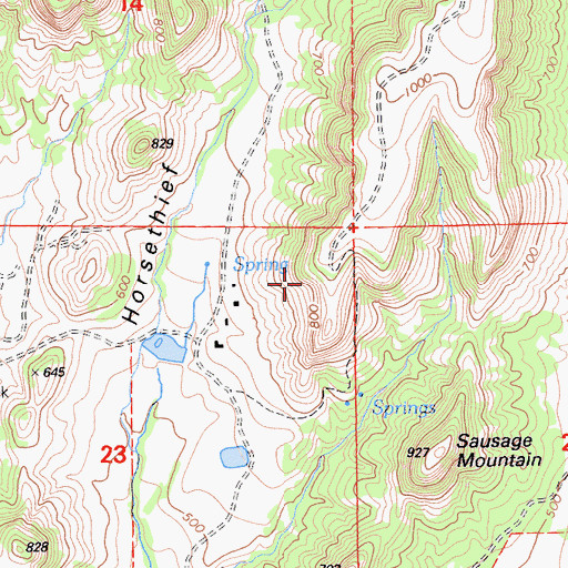 Topographic Map of Butte County, CA