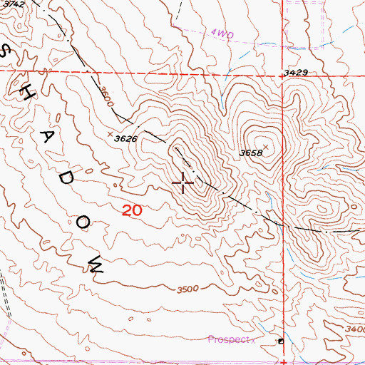 Topographic Map of Airway Beacon Number 7 (historical), CA