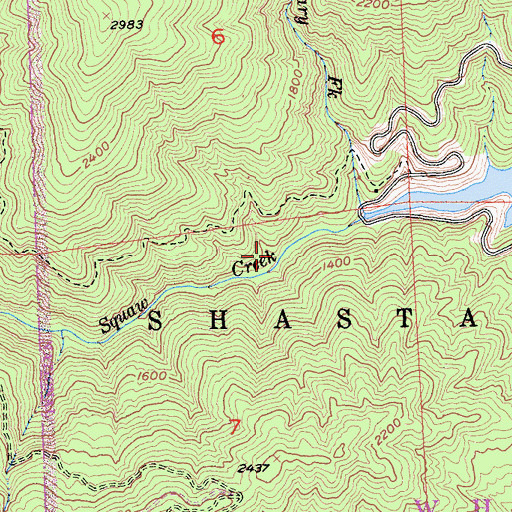 Topographic Map of Akers Prospect, CA