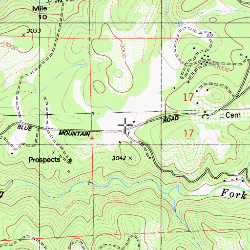 Topographic Map of Hams, CA