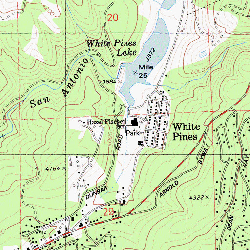 Topographic Map of Hazel Fischer Elementary School, CA