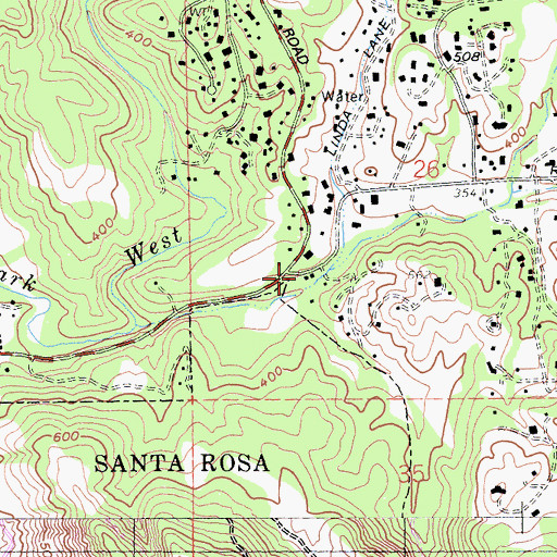 Topographic Map of Riebli School (historical), CA