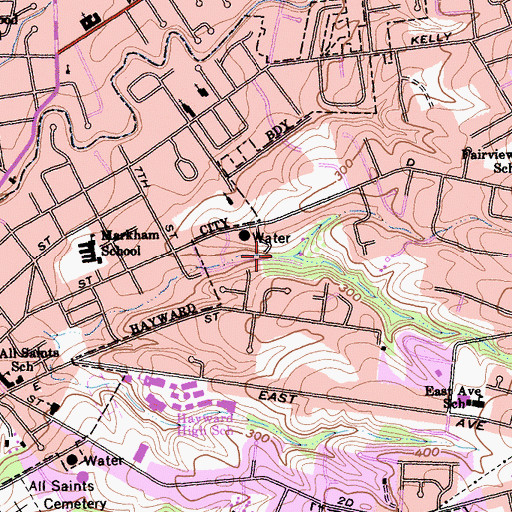 Topographic Map of Sulphur Creek Park, CA