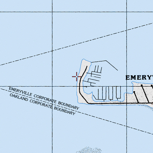 Topographic Map of Marina Park, CA