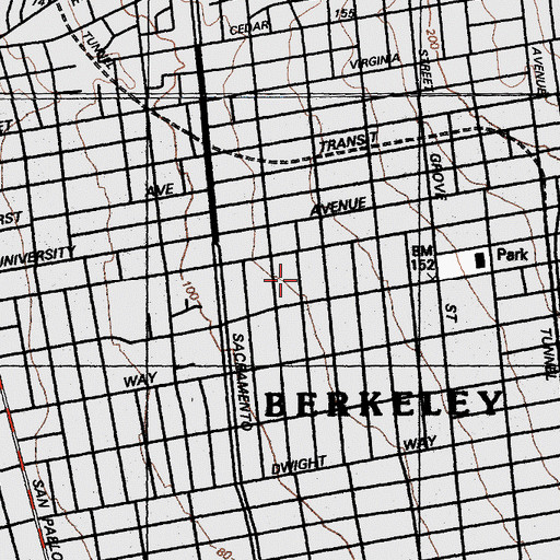 Topographic Map of Saint Joseph the Worker School, CA